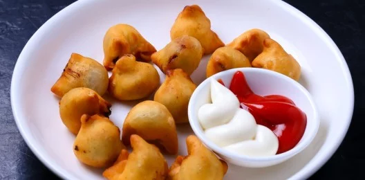 Жареные пельмени с говяжьим фаршем