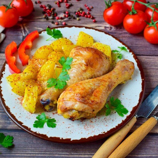 Картофель с голенью