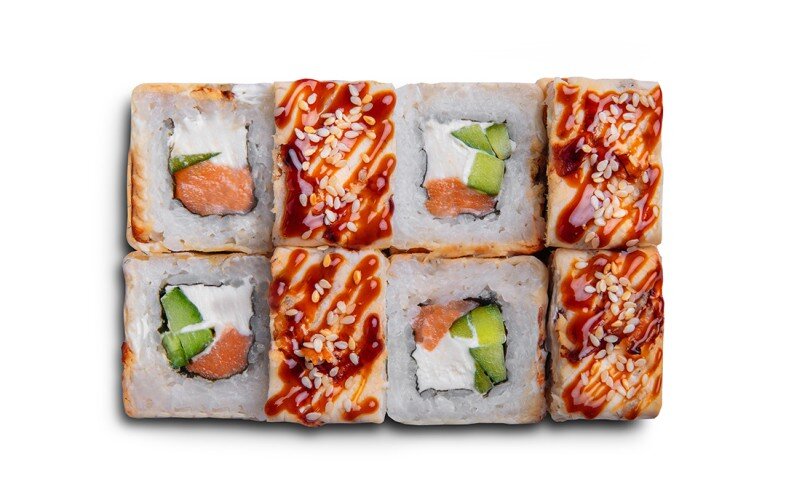 Ролл канада с лососем