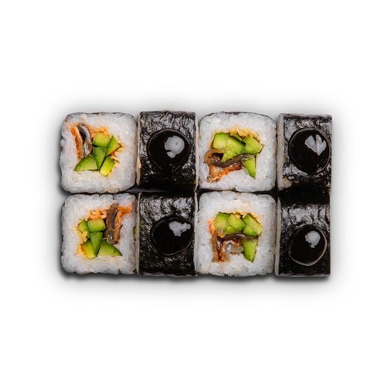 Ролл с угрем и огурцом