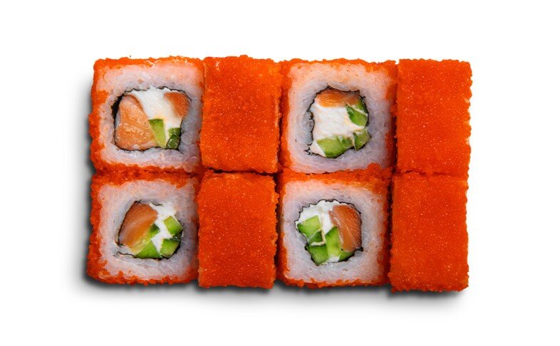 Ролл калифорния с лососем