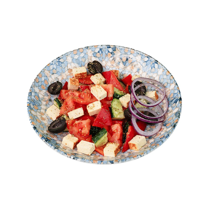 Греческий салат с тофу