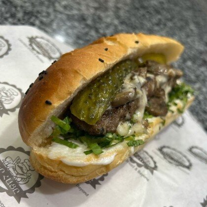 Сэндвич с Говяжьей Котлетой