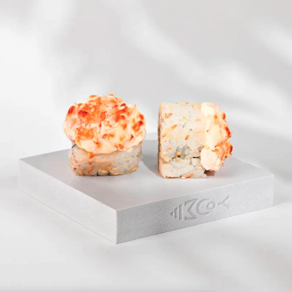 Запеченный ролл крем унаги с креветками 8 шт.