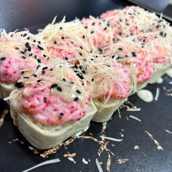 Запеченная тортилья с креветкой