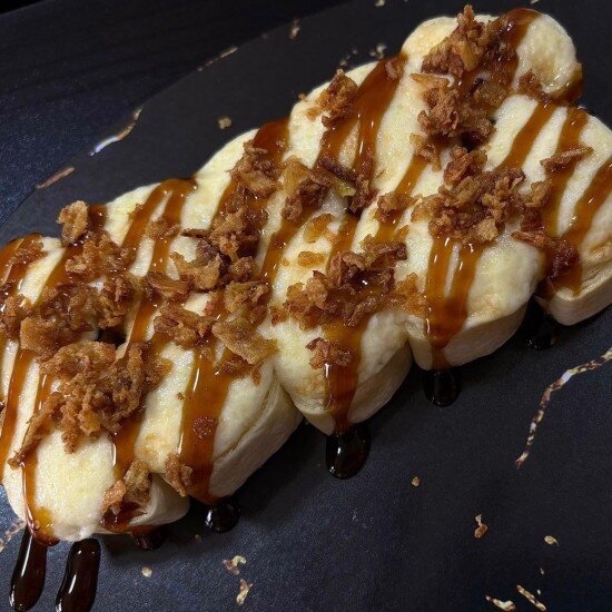 Запеченная тортилья с лососем