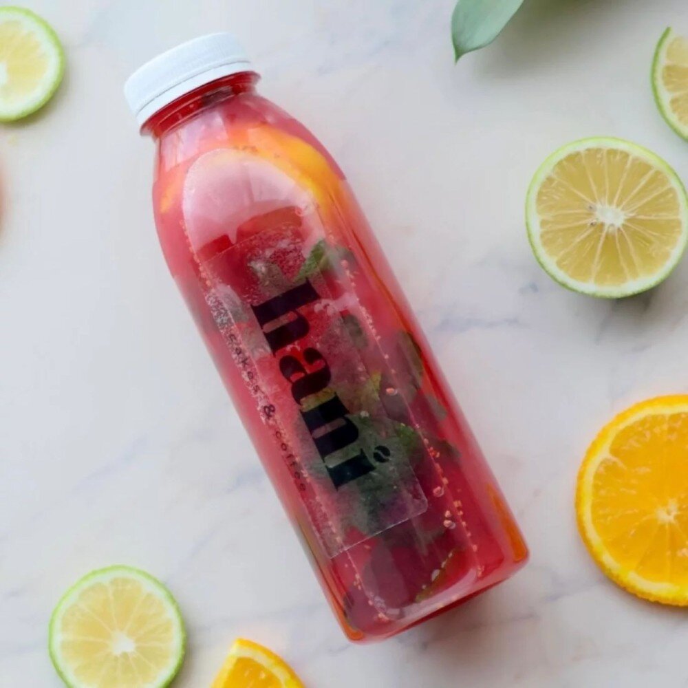 Акция КЦ Малиновый лимонад 1 л (0.5л + 0.5л)