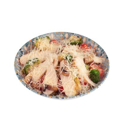 Теплый салат с курицей (двойная порция)