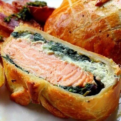 Семга запеченная в тесте