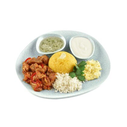 Мамалыга со свиной токаной