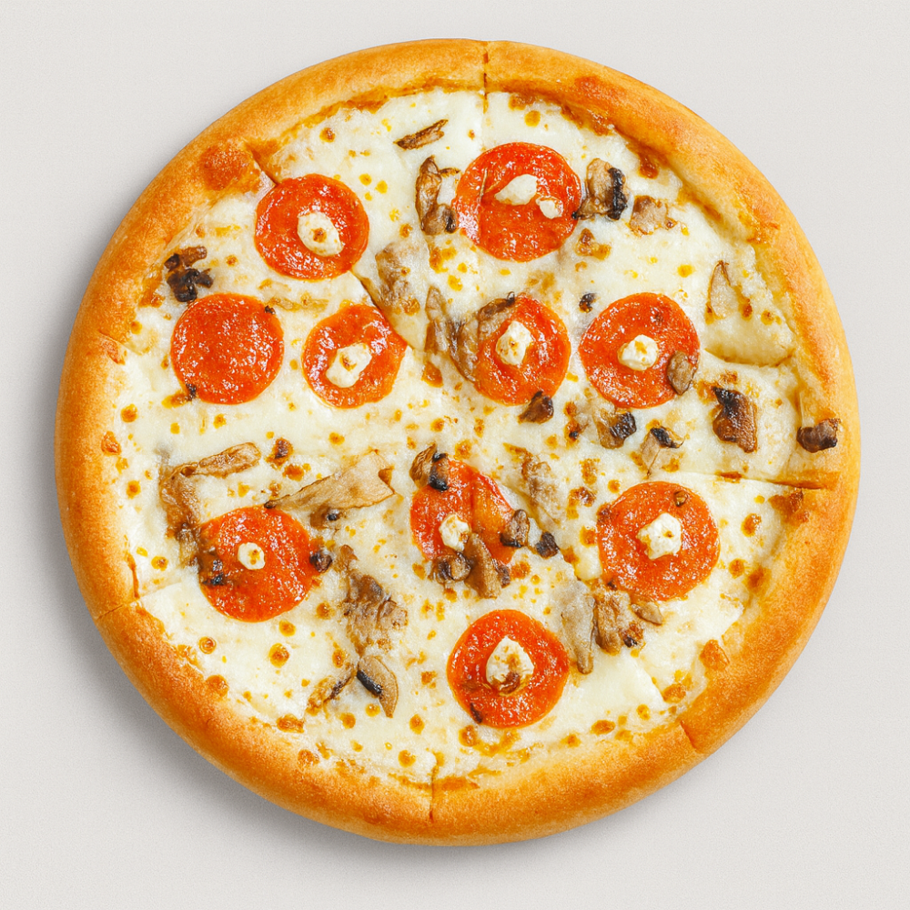 Пицца Пепперони с грибами