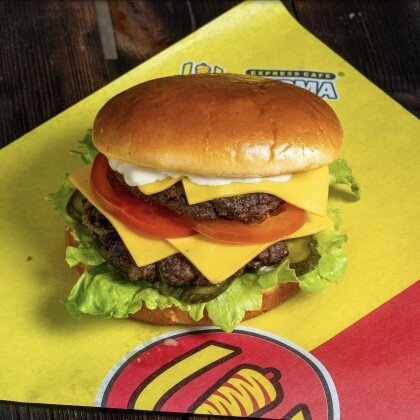 Double чизбургер: куриный