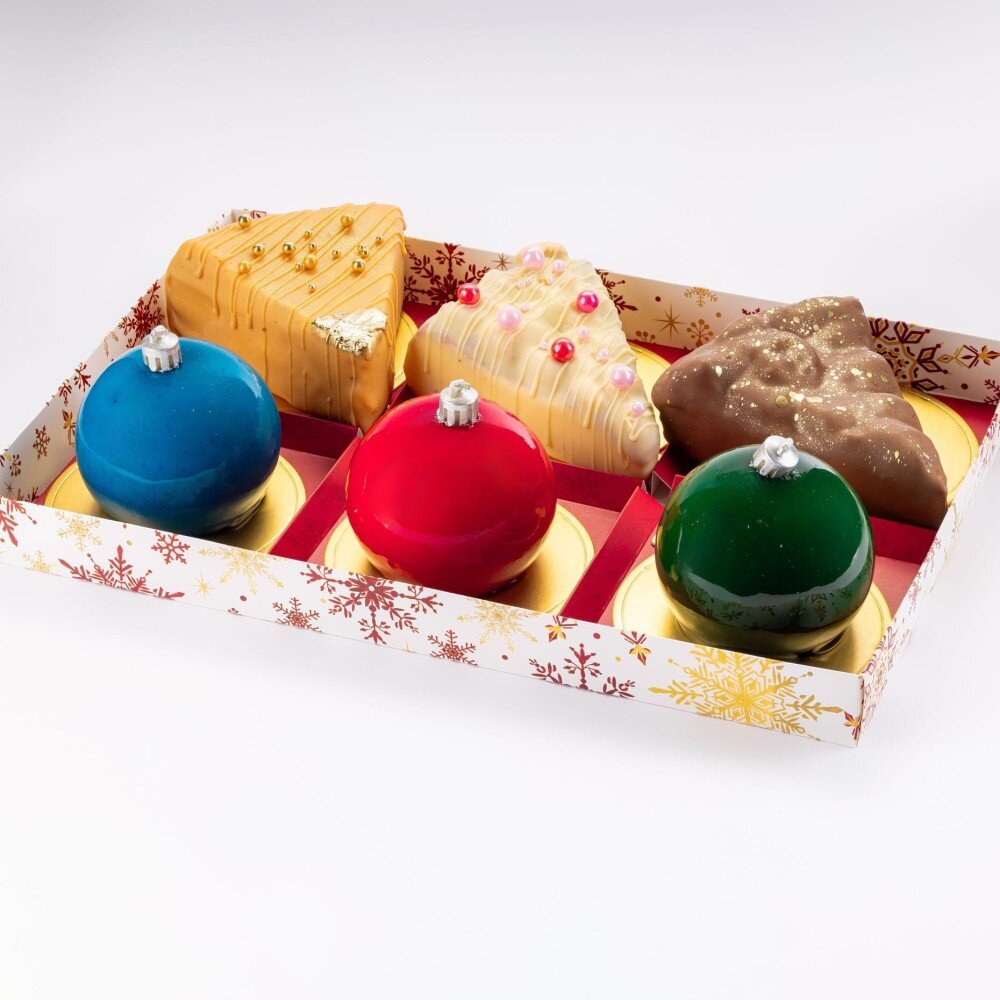 Набор из 6 шт "Чизкейки и Шарики" муссовые пирожные