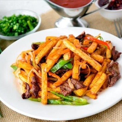 Фри с мясом