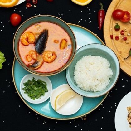 Том Ям с морепродуктами