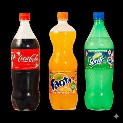 Кола Спрайт Фанта 1л