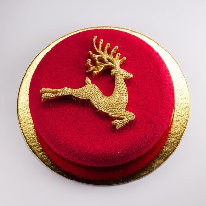 Торт Муссовый "Олененок" Ваниль-малина