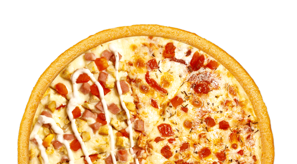 Половинки Маргарита+Чикен ранч