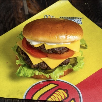 Double чизбургер: куриный