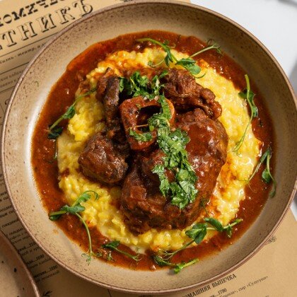 Оссобуко с ризотто алла миланеза