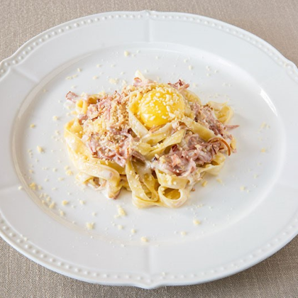 Феттучини а-ля карбонара