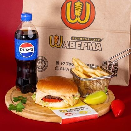 Комбо бургер гов.+фри+ напиток
