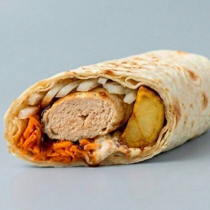 Лаваш с курицей на гриле