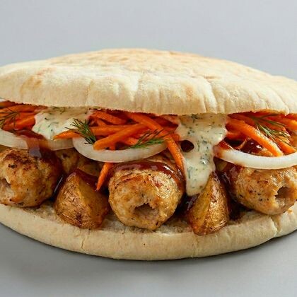 Пита с курицей на гриле