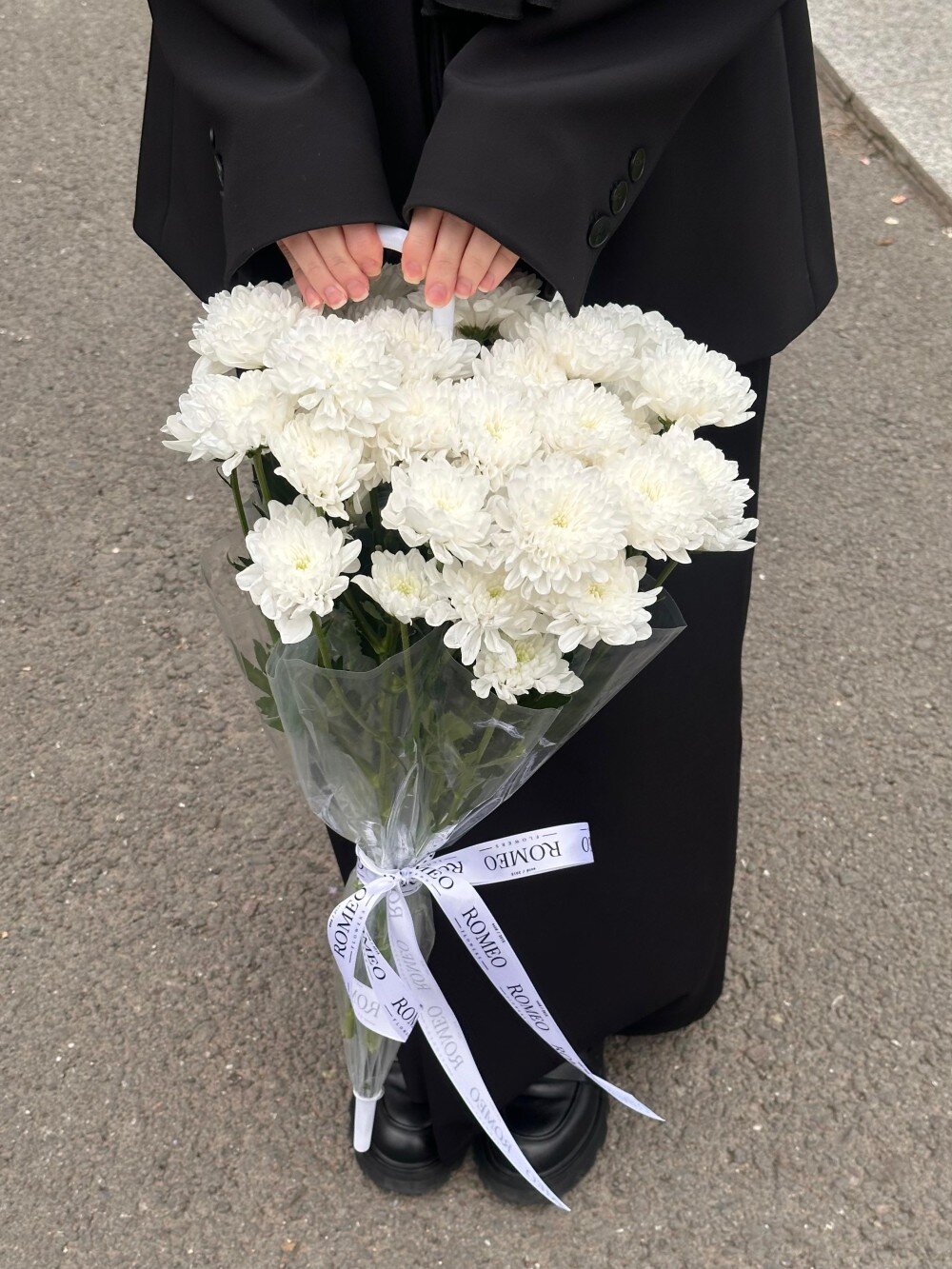 Трендовый зонт с хризантемой