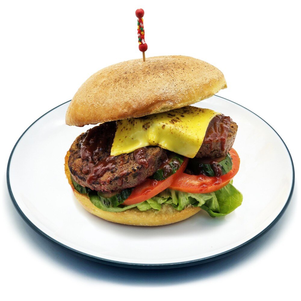 燒烤手撕牛肉漢堡