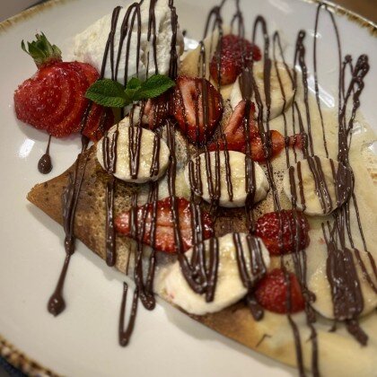 Креп с мороженым