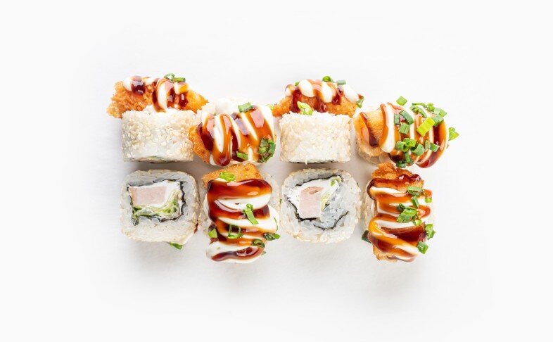 Ролл с креветками