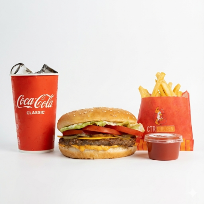 Комбо Биф бургер L