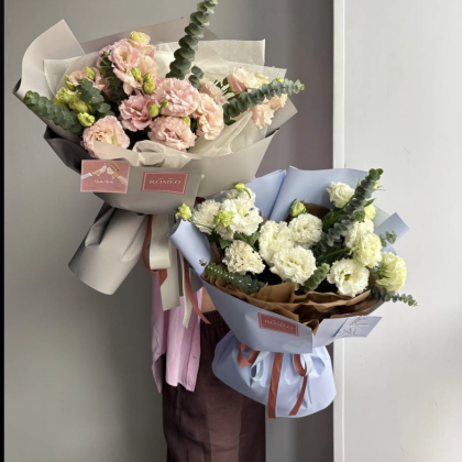 Эустома в оформлении