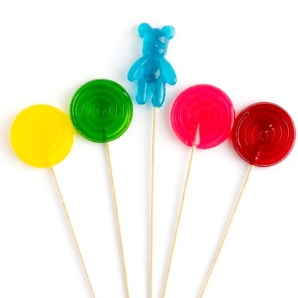Набор разноцветных леденцов для оформления