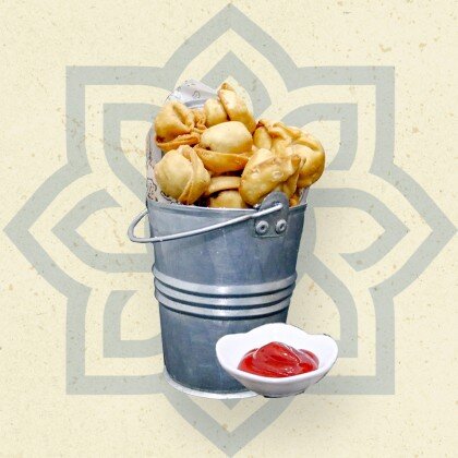 Пельмени жареные