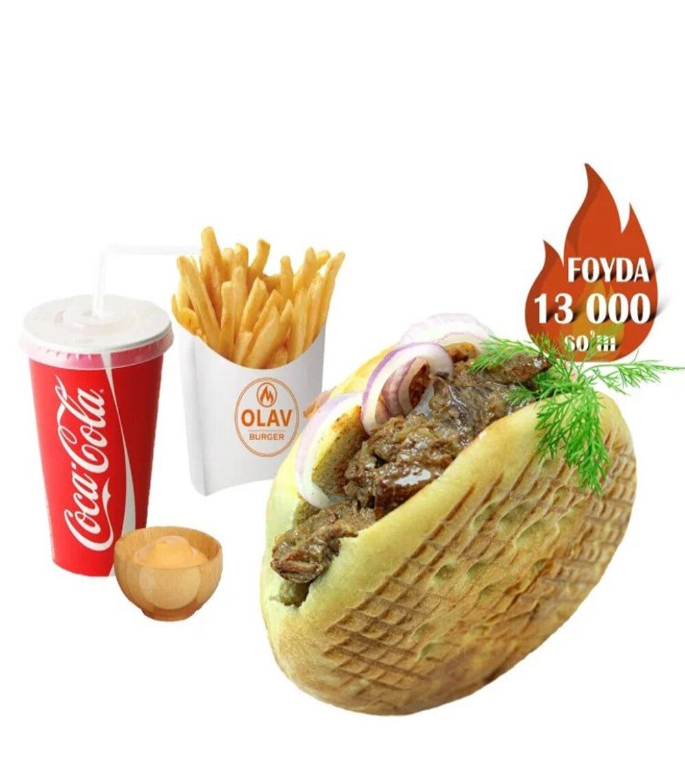 Olav kabob + fri cola + sous