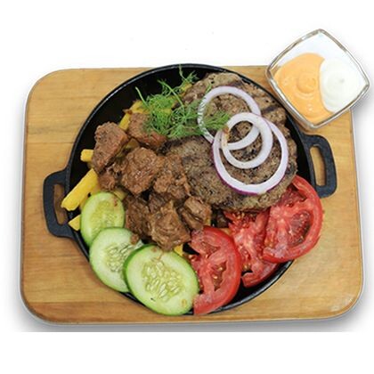 Фри мясо с котлетом