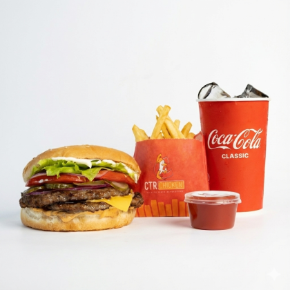 Комбо Дабл биф бургер