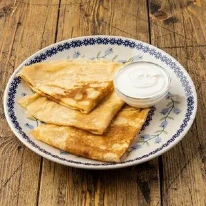 Блинчики со сметаной