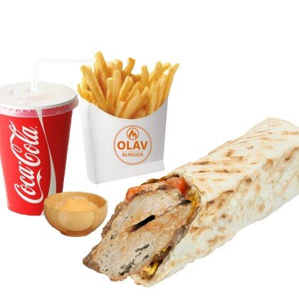 Shashlik lavash+fri+cola+sous