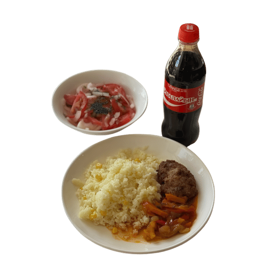 Комбо "Рис с котлетой"