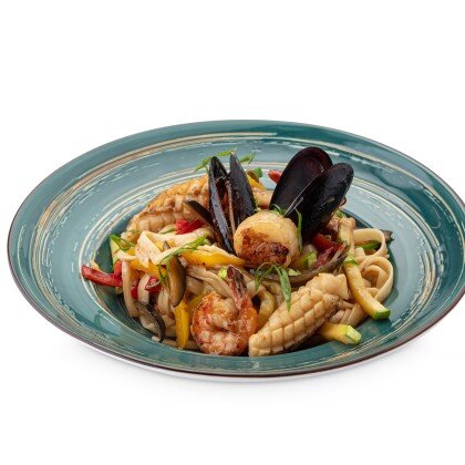 Удон с морепродуктами