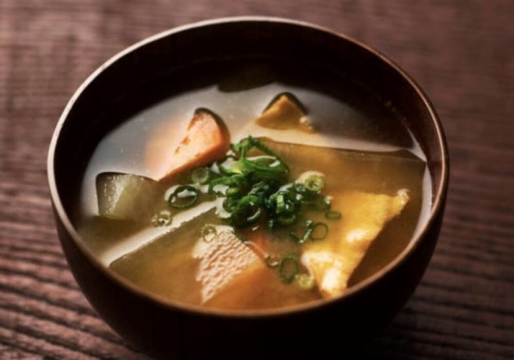 Sopa Miso con salmon